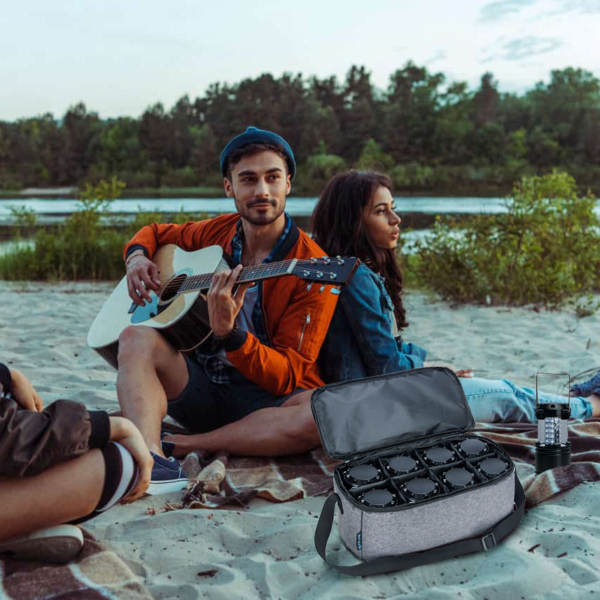 Carrying Storage Bag for Vont Camping Lanterns with Removable Divider Fits for Home, Camping, Hiking