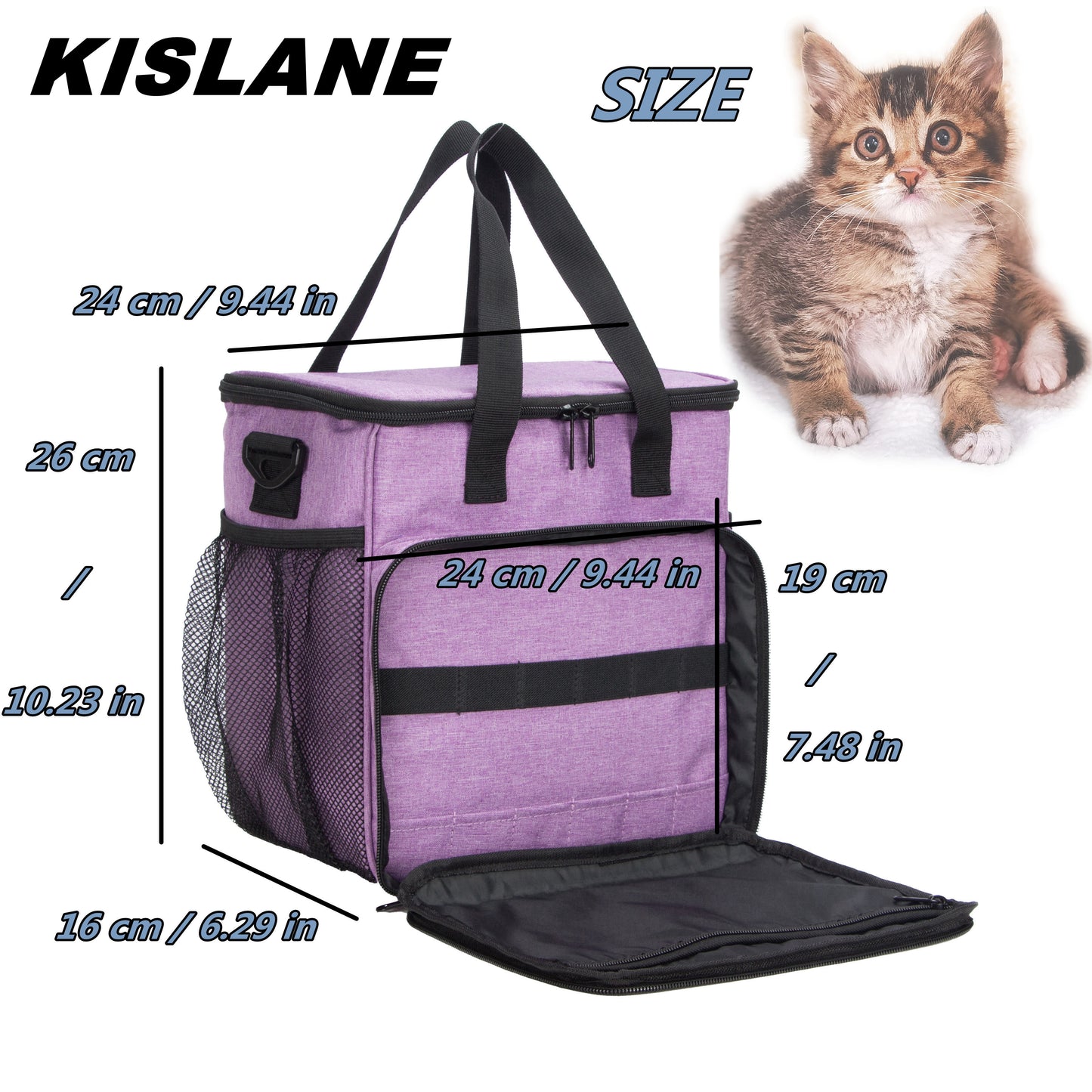 Dog & Cat Grooming Supplies Organizer Storage Tote Bag for Pets Grooming Kit Wash Shampoo Accessories