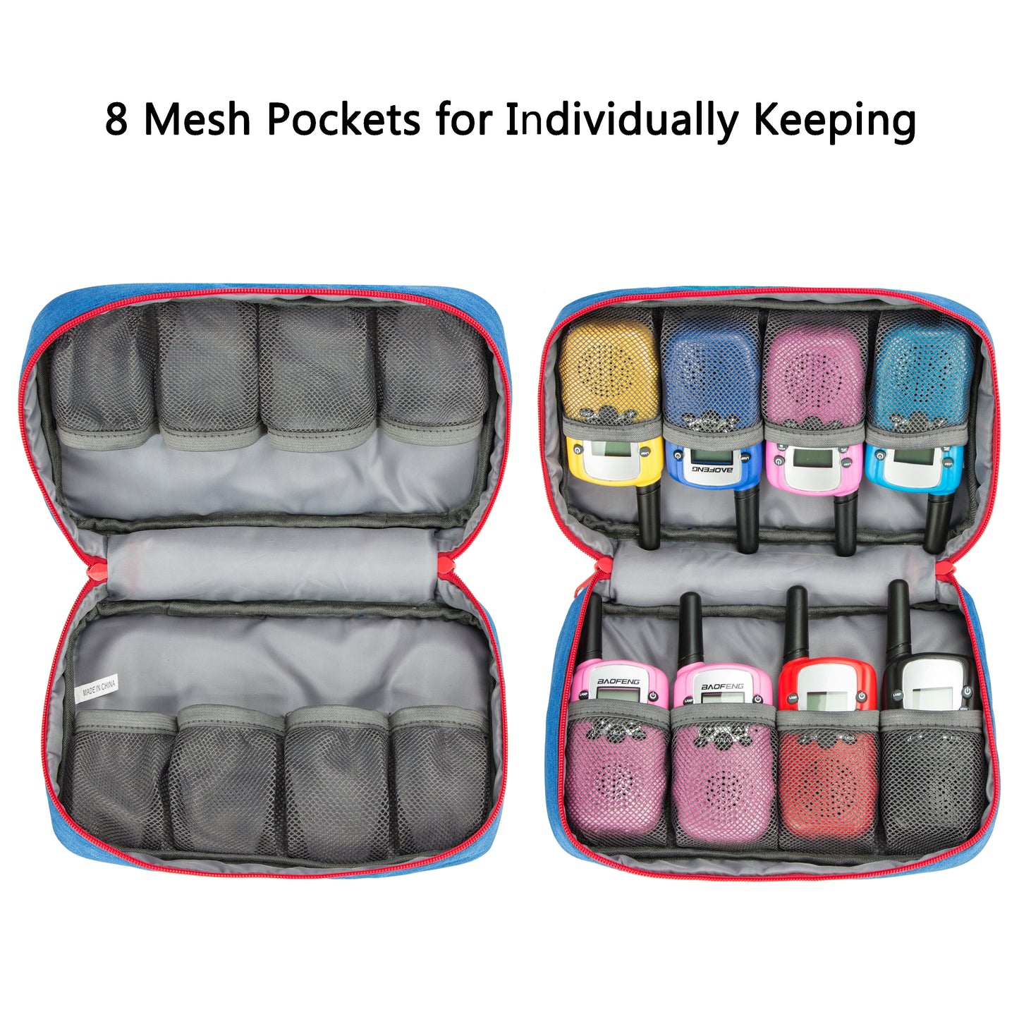 Carrying Case for 8 Kids Walkie Talkies Suitable for Most Children's Walkie Talkie for Home Outdoor Using