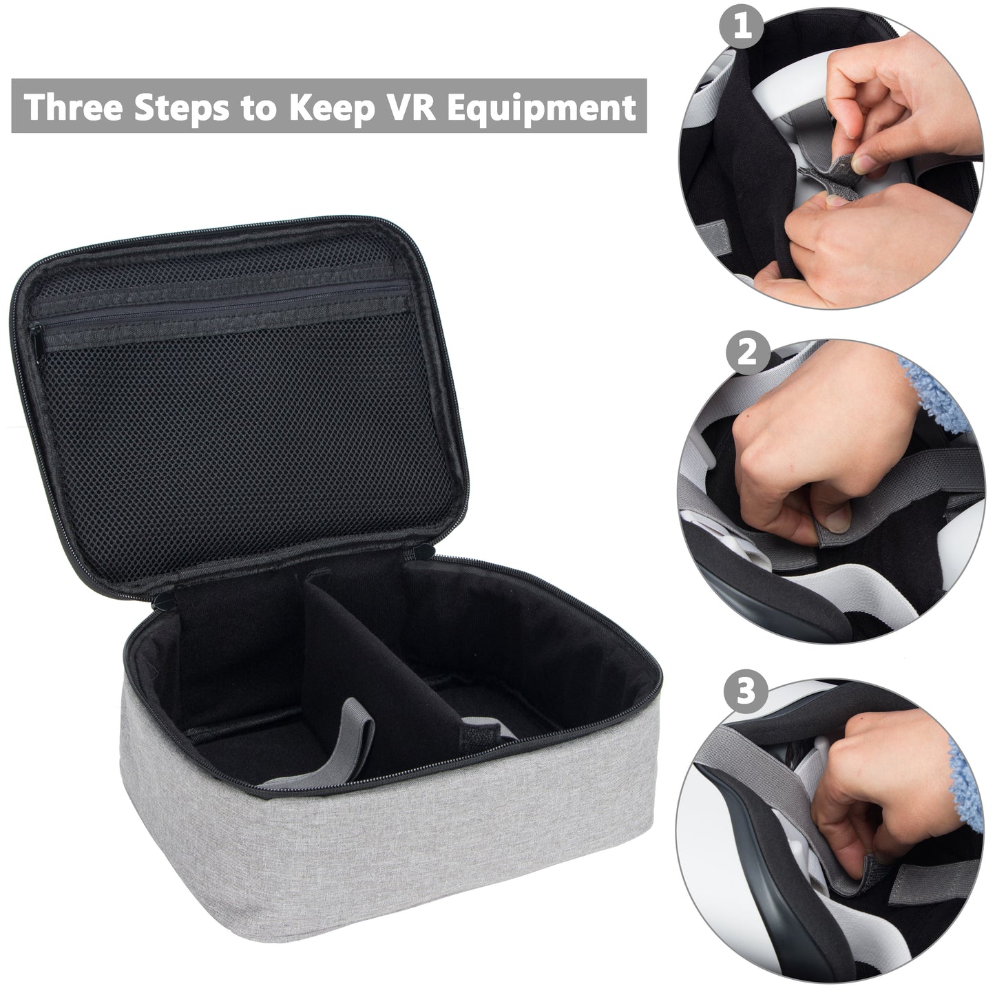 All in One Carrying Case Compatible with Oculus Quest 2 VR Headset Fits for Travel, Home, Outdoor