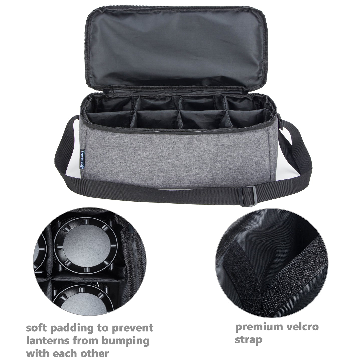 Carrying Storage Bag for Vont Camping Lanterns with Removable Divider Fits for Home, Camping, Hiking
