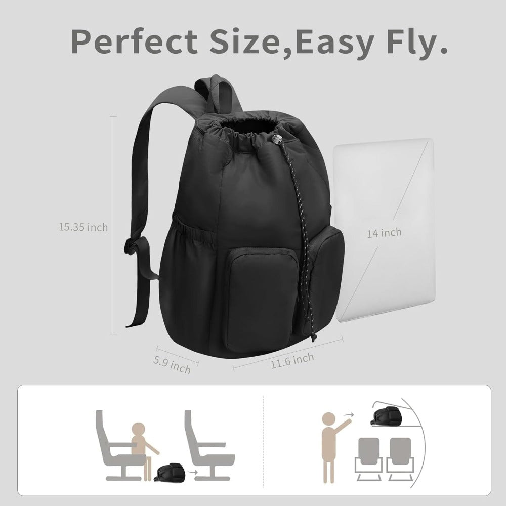 MICOM Travel Backpack for Women Puffer College Laptop Bookbag