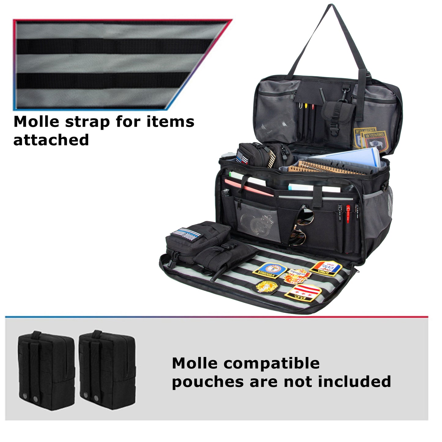 Car Truck Front Seat Organizer for Police Law Enforcement Gear