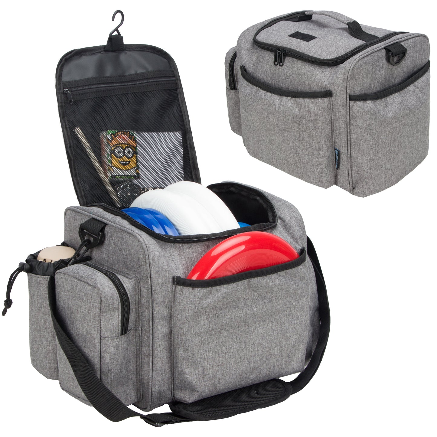 Frisbee Disc Golf Shoulder Bag with 30-35 Disc Storage Capacity | Introductory Disc Golf Storage Organizer, Disc Sports Golf Backpack Bag
