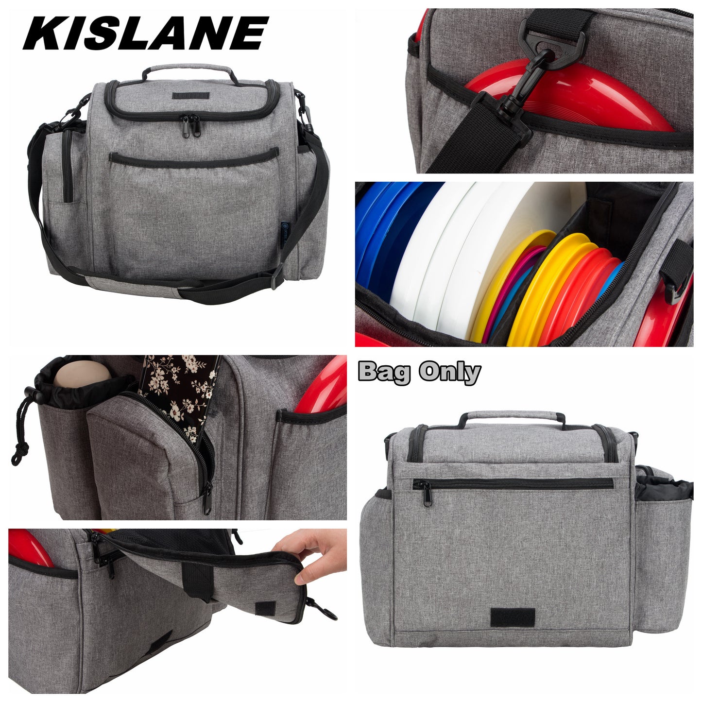 Frisbee Disc Golf Shoulder Bag with 30-35 Disc Storage Capacity | Introductory Disc Golf Storage Organizer, Disc Sports Golf Backpack Bag