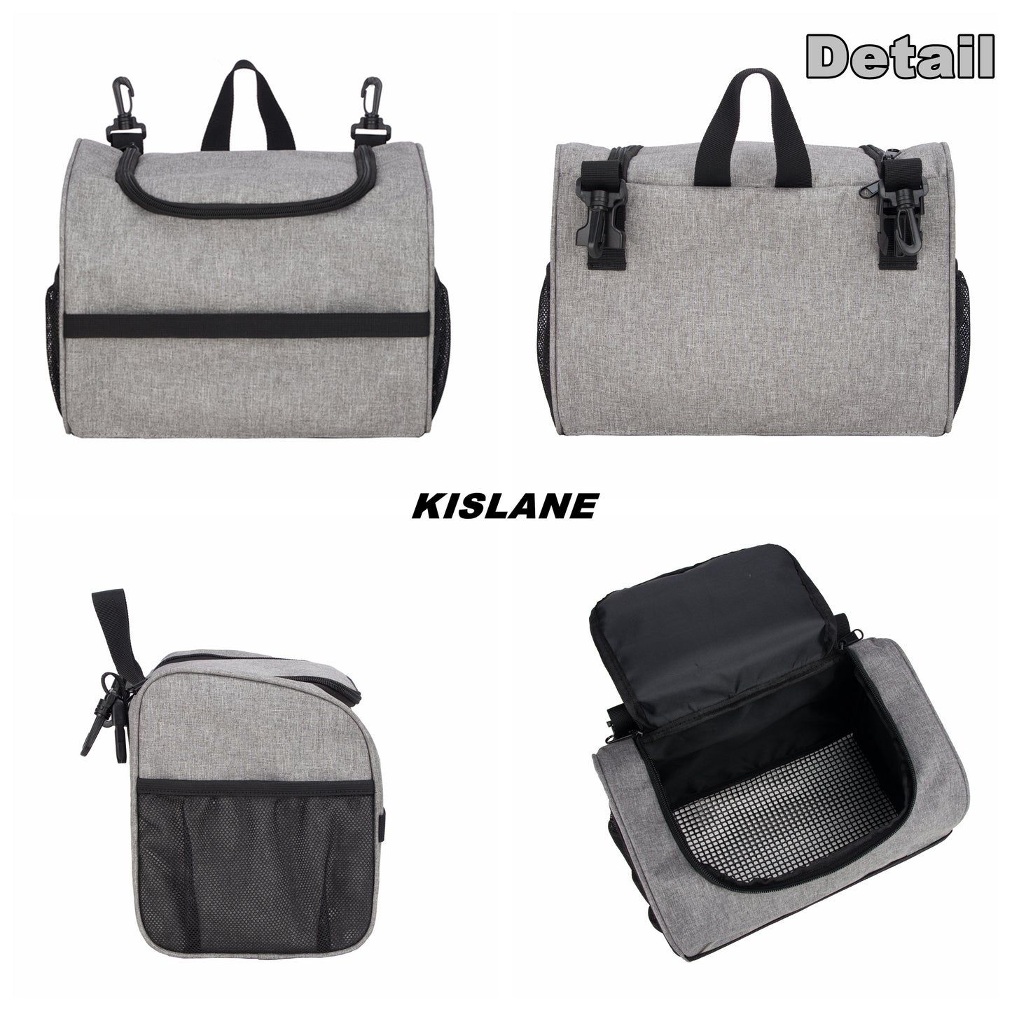 Shoulder Waist Strap and Double Clips Clothespin Bag for Outdoor, Hanging Clothesline Peg Organizer Storage Bags, Mesh Based Clothespin Bags