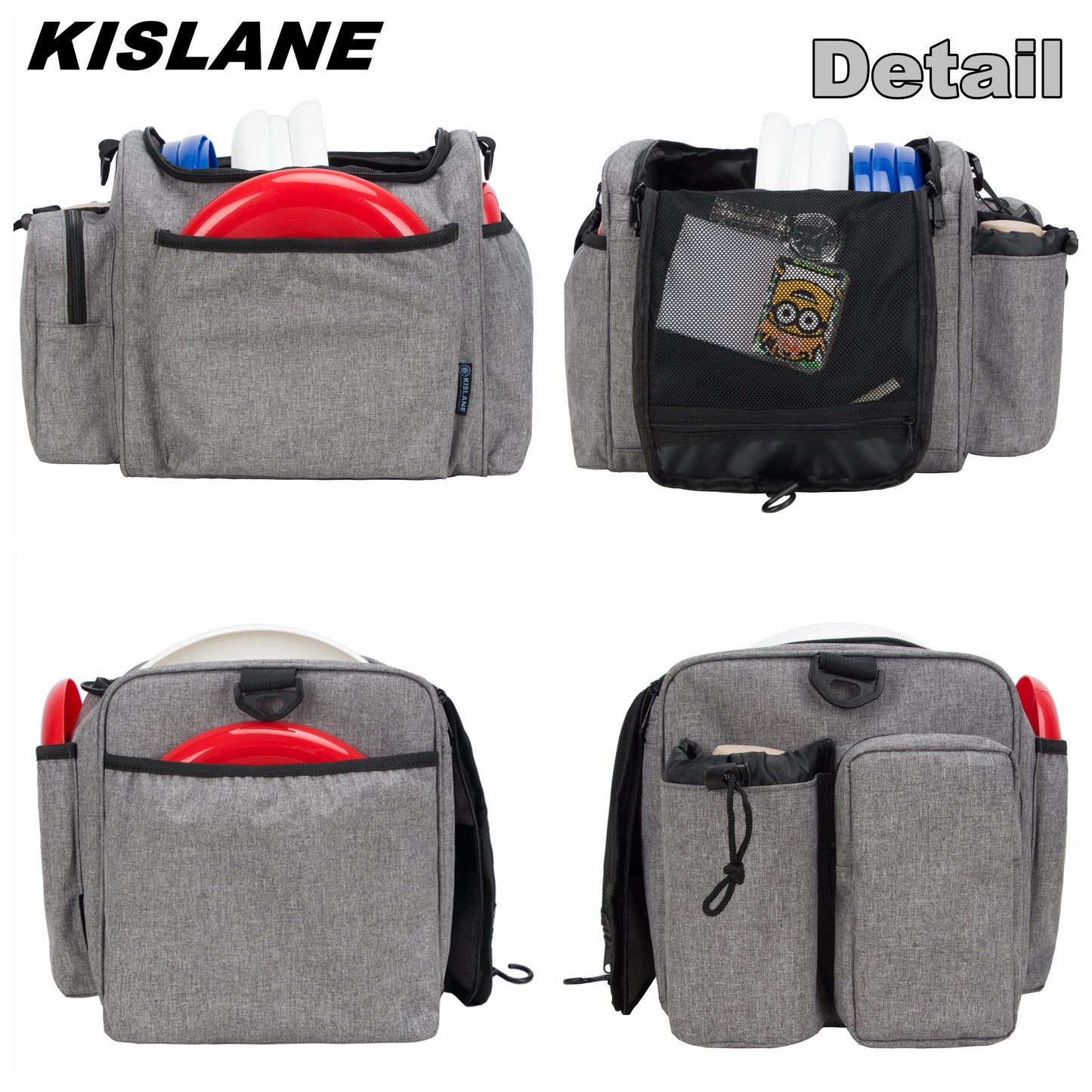 Frisbee Disc Golf Shoulder Bag with 30-35 Disc Storage Capacity | Introductory Disc Golf Storage Organizer, Disc Sports Golf Backpack Bag