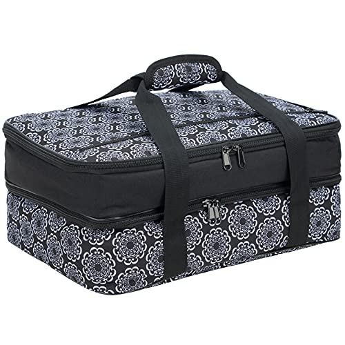 Casserole Carrier and Lasagna Lugger, Double Thermal Casserole Carrier