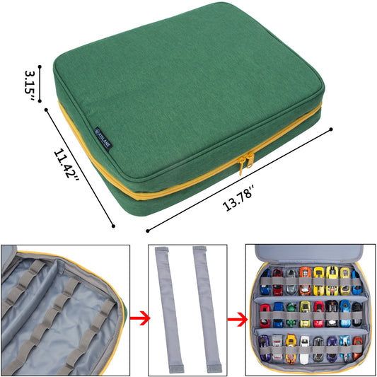 Carrying Case for 48 Hot Wheels Cars, Kids Toy Cars Storage Case Hold 48 Hot Wheels Cars