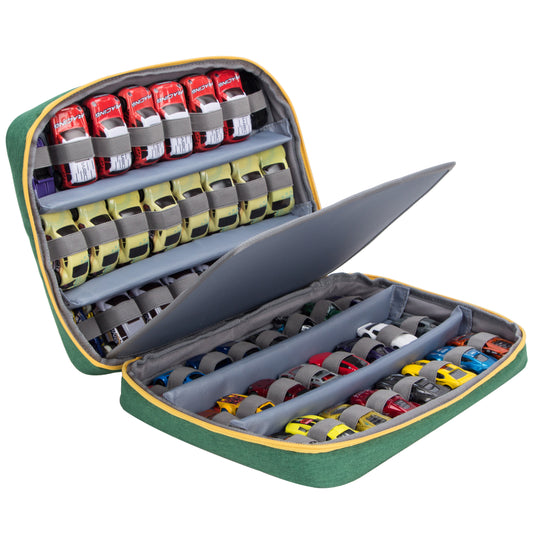 Carrying Case for 48 Hot Wheels Cars, Kids Toy Cars Storage Case Hold 48 Hot Wheels Cars